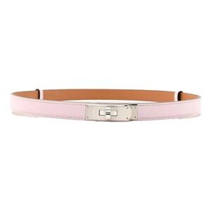Mauve Pink Hermes Kelly 18 belt in brand new condition